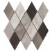 Mozaika Cir Materia Prima mix grey rombo 25x25 cm lesk 1069907