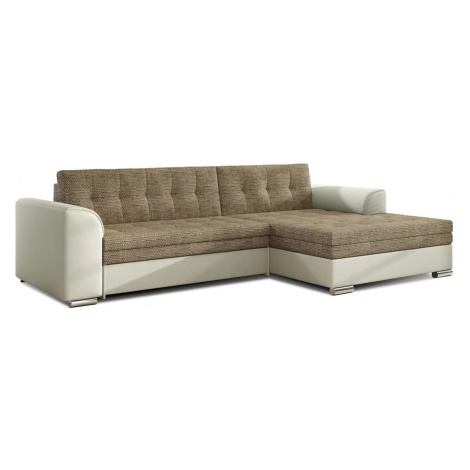 Rozkládací rohová sedačka conforti - šedá - berlin 01 - pravá