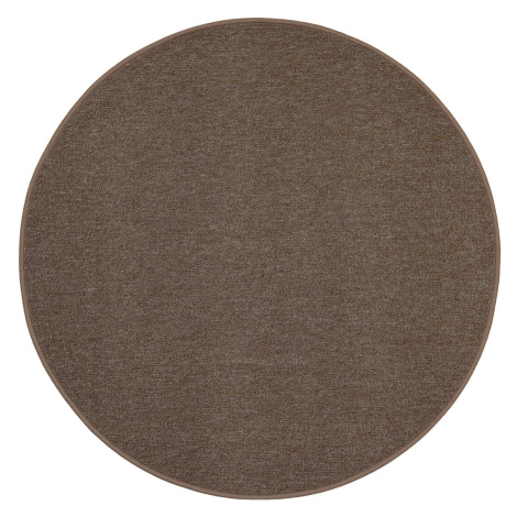 Vopi koberce Kusový koberec Astra hnědá kruh - 67x67 (průměr) kruh cm