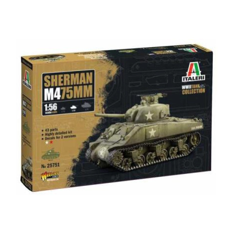 Model Kit tank 25751 - M4 Sherman 75mm (1:56) Italeri