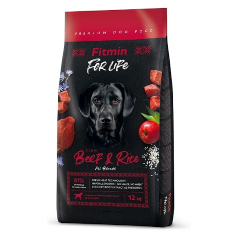 Fitmin Dog For Life Beef & Rice 12 kg