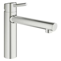 Dřezová baterie Grohe Concetto / nerezová ocel / mat