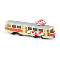 RAPPA - Kovová česká retro tramvaj 16 cm BRNO