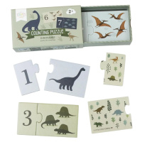 a Little Lovely Company Počítání puzzle: dinosaurus
