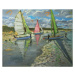 Obrazová reprodukce Three Sailboats, Bray Dunes, France, Andrew Macara, 40 × 33.1 cm