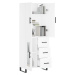 vidaXL Skříň highboard bílá 69,5 x 34 x 180 cm kompozitní dřevo