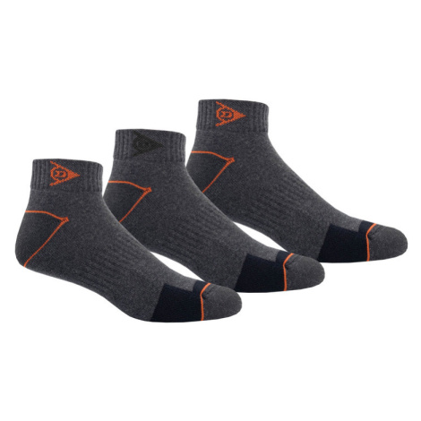 DUNLOP Pánské pracovní ponožky, 3 páry (47/50, šedá)