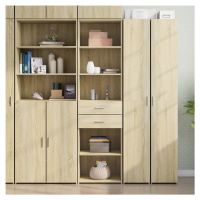 vidaXL Skříň highboard dub sonoma 50 x 42,5 x 185 cm kompozitní dřevo