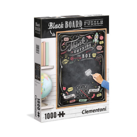 Clementoni - Puzzle Black Board 1000 Thin Outside