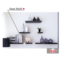 GANA police 30x25 cm, černý lesk