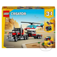 LEGO® Creator 3 v 1 31146 Nákladiak s plochou korbou a helikoptérou - hra z kategorie Creator