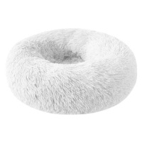Petproducts Bílý fluffy pelíšek, 58 × 58 × 14 cm