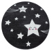 Ayyildiz koberce Dětský kusový koberec Kids 610 grey kruh - 160x160 (průměr) kruh cm