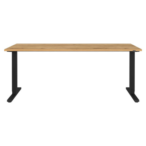 Pracovní stůl s elektricky nastavitelnou výškou s deskou v dubovém dekoru 80x180 cm Lissabon – G Germania