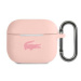 Pouzdro Lacoste Liquid Silicone Glossy Printing Logo pro Airpods 1/2, pink