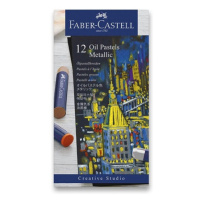 Olejové pastely Faber-Castell Metallic 12 barev Faber-Castell