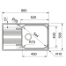 Franke SRX 611-86 LB  Nerez  dřez Smart 101.0395.055