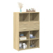 vidaXL Skříň highboard dub sonoma 80 x 42,5 x 124 cm kompozitní dřevo