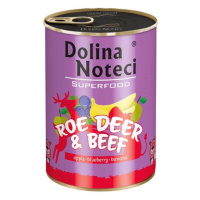 Dolina Noteci SUPERFOOD 400g srnčí a hovězí maso pro psy 80% masa