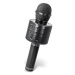 Bezdrátový bluetooth karaoke mikrofon černý