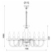 ACA Lighting Crystal závěsné svítidlo BLK82188PCNC