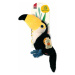 Hračka Dog Fantasy Recycled Toy tukan pískací se šustícím ocasem 23cm