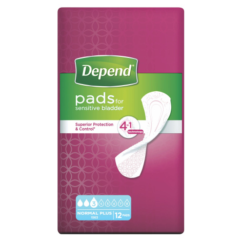 Depend Normal Plus inkontinenční vložky 12 ks