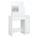 Shumee Toaletní stolek s LED bílý 86,5 × 35 × 136 cm