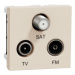 Schneider Electric Nová Unica televizní zásuvka TV+R+SAT individuální béžová NU345044
