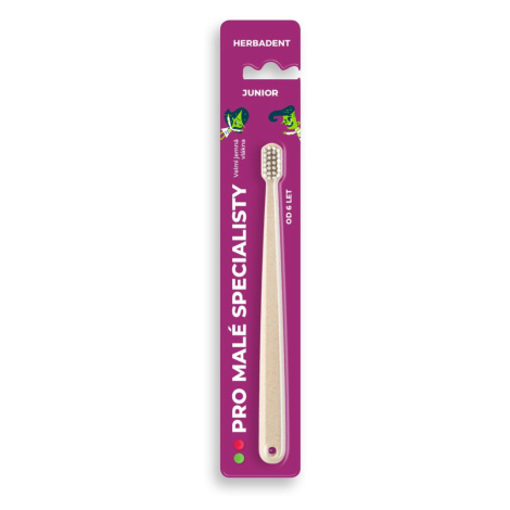 HerbaDent JUNIOR zubní kartáček s velmi jemnými vlákny 4* (neutral), 1 ks