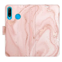 iSaprio flip pouzdro RoseGold Marble pro Huawei P30 Lite