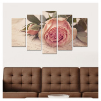 Hanah Home Vícedílný obraz Love Letter With A Rose 110x60 cm