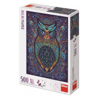 DINO Puzzle XL 500 dílků Sova relax 47x66cm skládačka