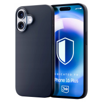 Černé Pouzdro zadní kryt na mobil pro iPhone 16 Plus 3mk Hardy Silicone MagCase