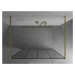 MEXEN/S Kioto Sprchová zástěna WALK-IN volněstojící 160 x 200, černá vzor 8 mm, zlatá 800-160-00