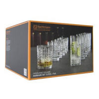 Nachtmann Sada sklenic 12 ks whisky 345 ml, Longdrink 445 ml HIGHLAND SQUARE 101754