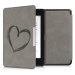 KW Mobile - Brushed Heart - KW4897505 - Pouzdro pro Amazon Kindle Paperwhite 4 (2018) - šedé