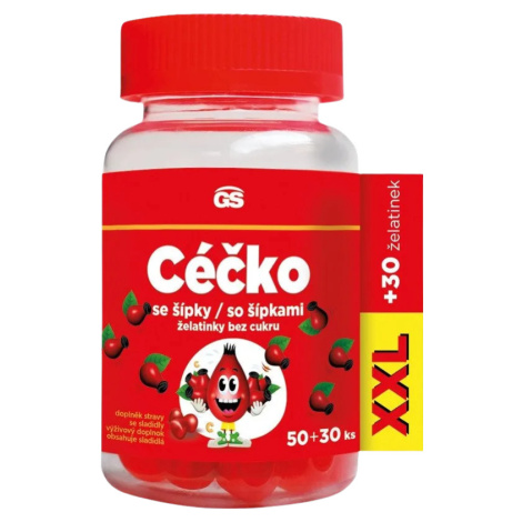 GS Céčko XXL se šípky želatinky bez cukru  50+30ks Green Swan