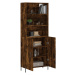 vidaXL Skříň highboard kouřový dub 69,5 x 34 x 180 cm kompozitní dřevo