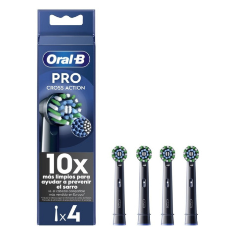 Oral-B EB 50-4 PRO Cross Action náhradní hlavice 4 ks černé