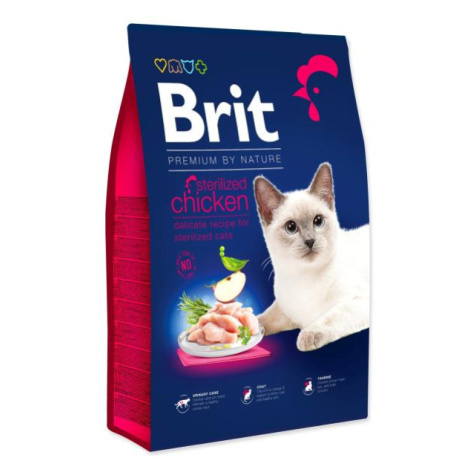 Krmivo Brit Premium by Nature Cat Sterilized Chicken 8kg