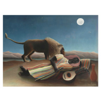 Obrazová reprodukce The Sleeping Gypsy, Henri Rousseau, 40 × 30 cm