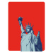 Ilustrace Retro engraving of lady liberty illustration, Jolygon, 30 × 40 cm