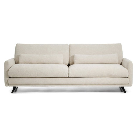 Béžová žinylková pohovka 240 cm Veliro – Kave Home