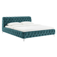 LuxD Designová postel Rococo 180 x 200 cm modrý samet