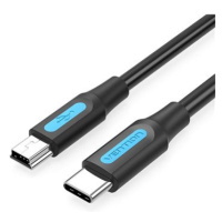 Vention USB-C 2.0 to Mini USB 2A Cable 1M Black