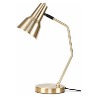 Stolní lampa s kovovým stínidlem ve zlaté barvě (výška 44 cm) Valencia – it's about RoMi