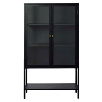 Černá kovová vitrína 88x132 cm Carmel – Unique Furniture