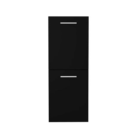 Koupelnová skříňka černá 30 x 30 x 80 cm dřevotříska 804989 SHUMEE