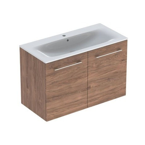 Geberit Selnova koupelnová skříňka s umyvadlem 100x50,2x65,2 cm ořech hickory 501.262.00.1